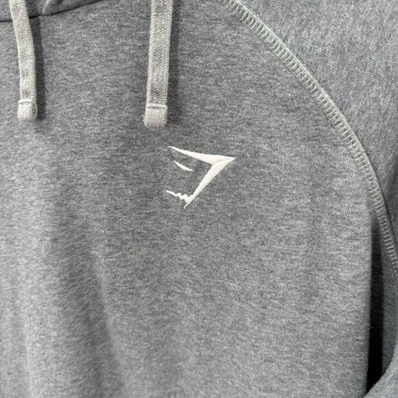 Gymshark Grey Hoodie Sweatshirt Womens M Cotton Blend Pullover Hooded Activewear - Picture 3 of 6